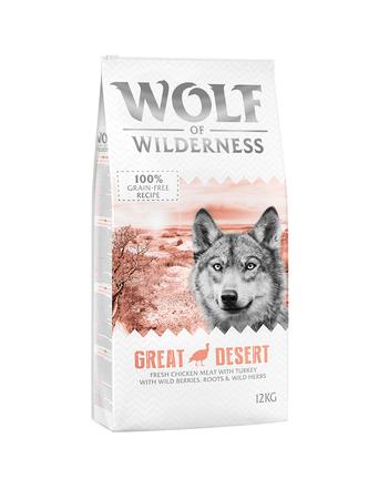 Wolf of Wilderness Trockenfutter von Wolf of Wilderness Adult Great Desert Pute - Getreidefrei - Sparpaket