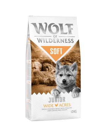 Wolf of Wilderness Trockenfutter von Wolf of Wilderness Junior Soft - Wide Acres Huhn - Getreidefrei - Sparpaket