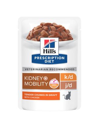 Hill's Nassfutter von Hill's Prescription Diet k/d + Mobility Feline mit Huhn