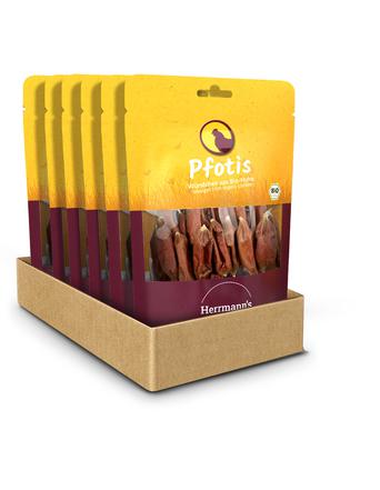 Herrmann's Snacks von Herrmann's Pfotis Bio Hühnerwürstchen