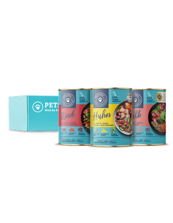 Pets Deli Nassfutter von Pets Deli Vorratspaket Classic Mix Hof und Weide