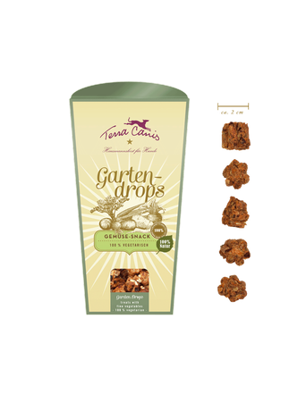 Terra Canis Snacks von Terra Canis Gartendrops: Vegetarische Hundekekse Gemüse