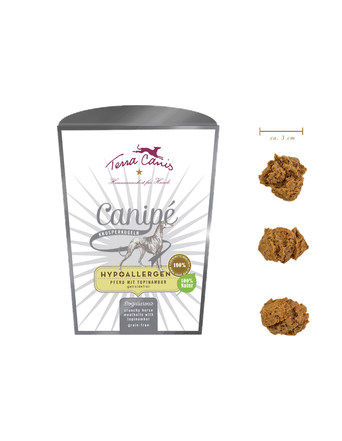 Terra Canis Snacks von Terra Canis Hypoallergen | Canipé: Knusperkugeln Pferd