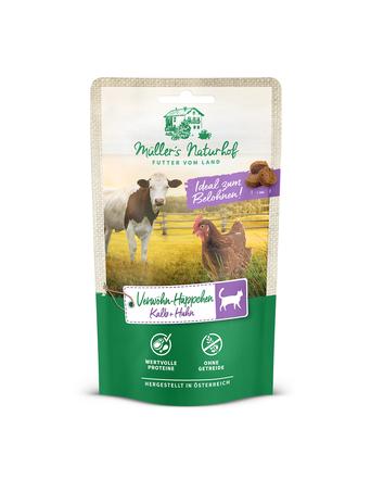 Müller's Naturhof Snacks von Müller's Naturhof Verwöhn-Häppchen Kalb und Huhn
