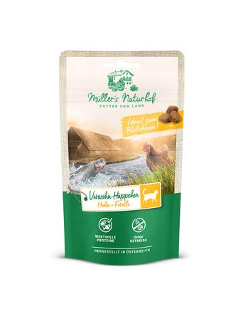 Müller's Naturhof Snacks von Müller's Naturhof Verwöhn-Häppchen Huhn und Forelle