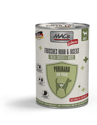 MAC's Nassfutter von MAC's Dog Vetcare Purinarm Huhn & Insekt