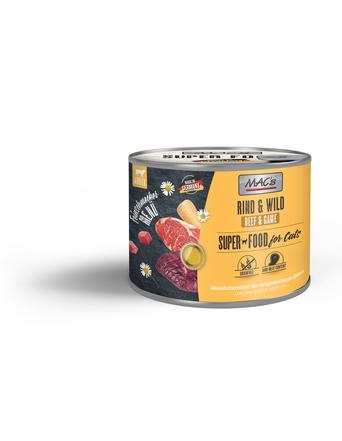 MAC's Nassfutter von MAC's Cat Feinschmecker Rind & Wild