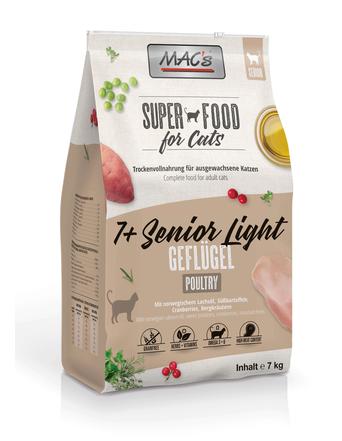 MAC's Trockenfutter von MAC's Cat 7+ Senior Light Geflügel