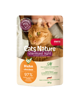 mera Nassfutter von mera Cats Nature Sterilised Huhn &