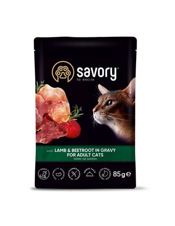 Savory Nassfutter von Savory Lamm mit Roter Bete in Soße