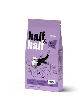 HALF&HALF Trockenfutter von HALF&HALF Rindfleisch - Mittlere Rassen