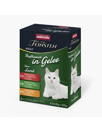 Vom Feinsten Nassfutter von Vom Feinsten Adult Raffinesse in Gelee Varietäten Vom Land