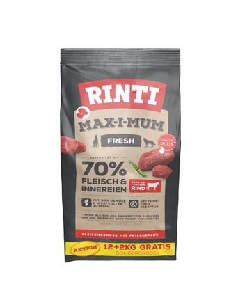 Rinti Trockenfutter von Rinti Gratis 14 Kg Max-i-Mum Fresh Rind