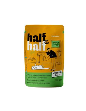 HALF&HALF Nassfutter von HALF&HALF Premium Nassfutter für Sterilisierte Katzen Truthahn