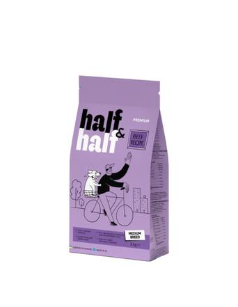 HALF&HALF Trockenfutter von HALF&HALF Premium Trockenfutter für Erwachsene Hunde Medium Breed Rind