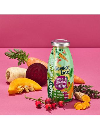 SmoothieDog Snacks von SmoothieDog Einzelflasche Hundesmoothie Gemüsebeet