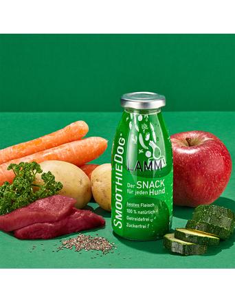 SmoothieDog Snacks von SmoothieDog Einzelflasche Hundesmoothie Lamm