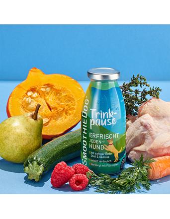 SmoothieDog Snacks von SmoothieDog Einzelflasche Hundesmoothie Trinkpause (Ente)