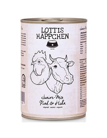 Lottis Häppchen Nassfutter von Lottis Häppchen Junior Rind Huhn