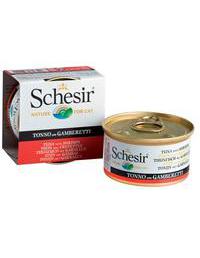 Schesir Thunfisch mit Garnelen in Gelee Katzennassfutter - 20 + 4 Gratis