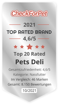 Top 20 Rated Brand 2021 (Katze / Nassfutter)